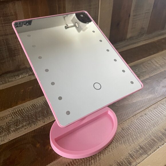 Light Up LED Vanity Mirror - Pink - Picture 9 of 10